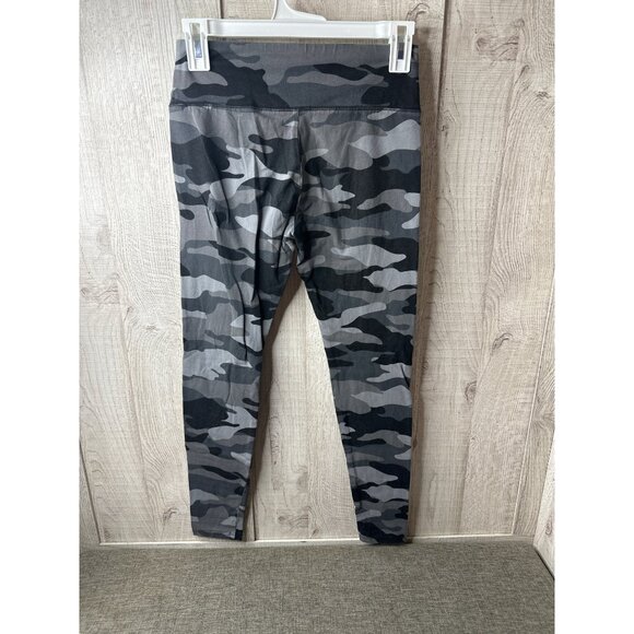 Womens Size Small Activewear Leggings Bundle 3 Pairs In Gray Camo & Olive Green - Picture 3 of 16